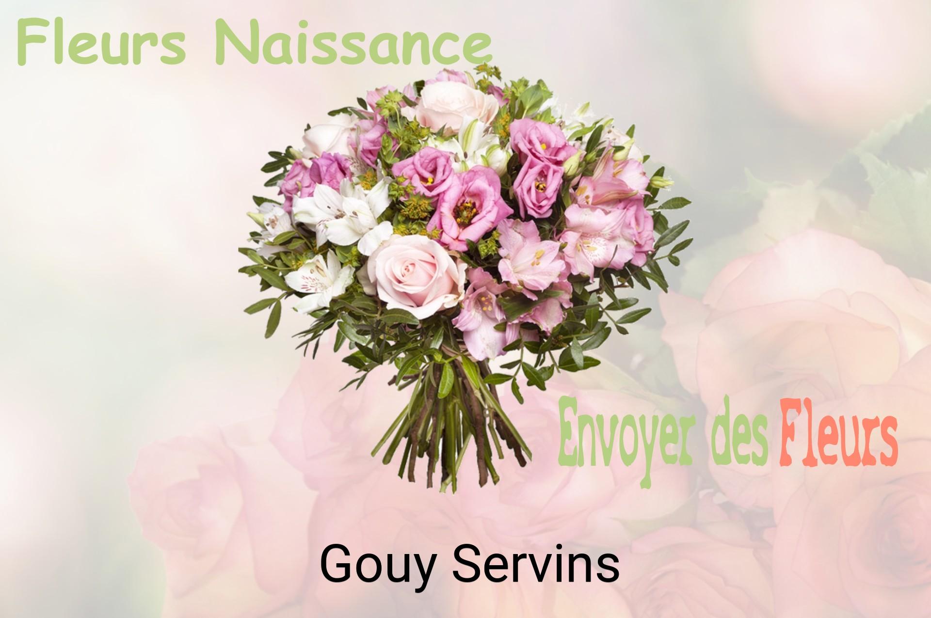 Bouquet de fleurs de naissance livré à Gouy-Servins